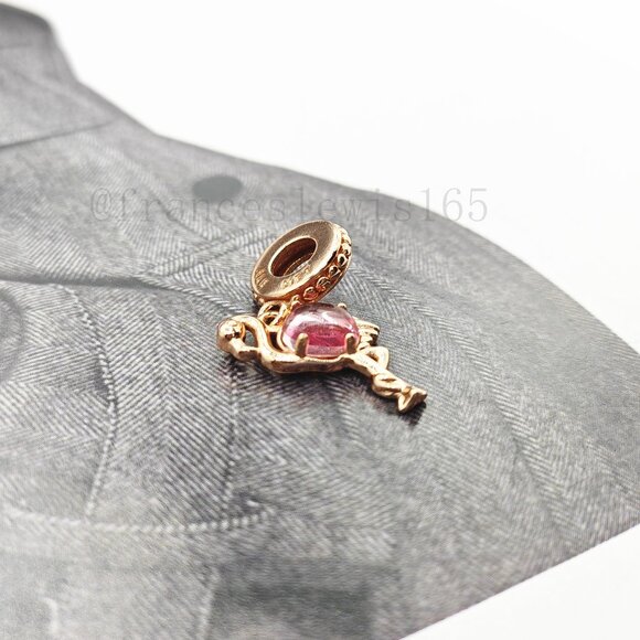 Pandora Orange Murano Glass Flamingo Charm - Picture 1 of 3